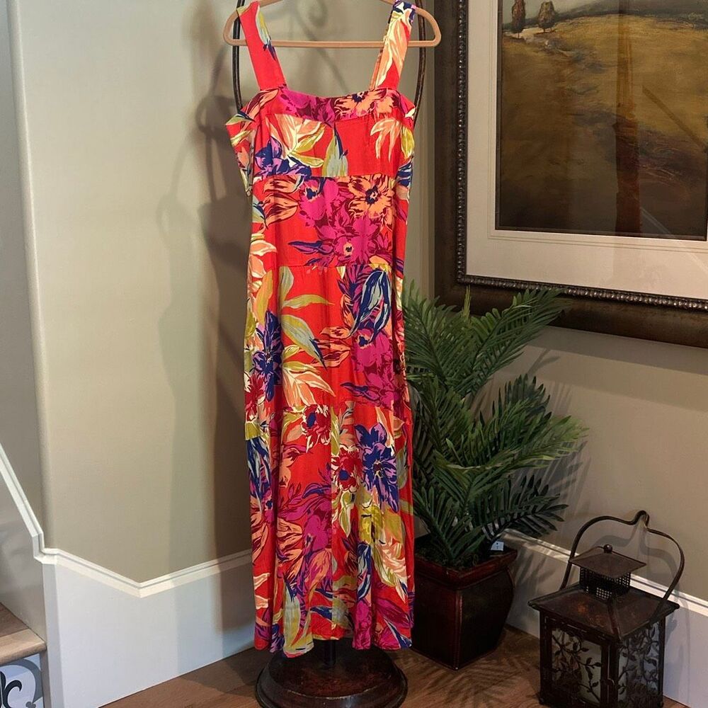 Tropical Print Sundress Size Large NWOT - Picture 4 of 8